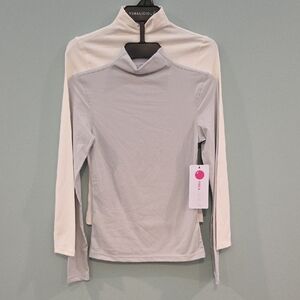 Yogalicious Cream Long Sleeve Top New With Tags Size XS